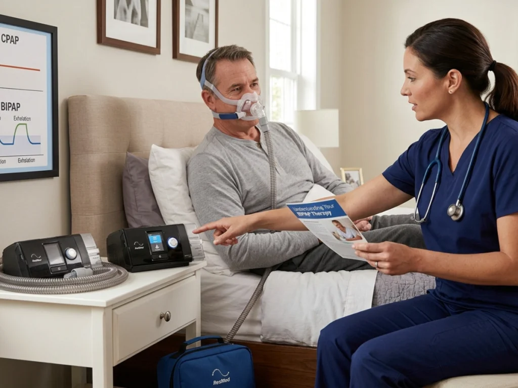 Switch from CPAP to BiPAP